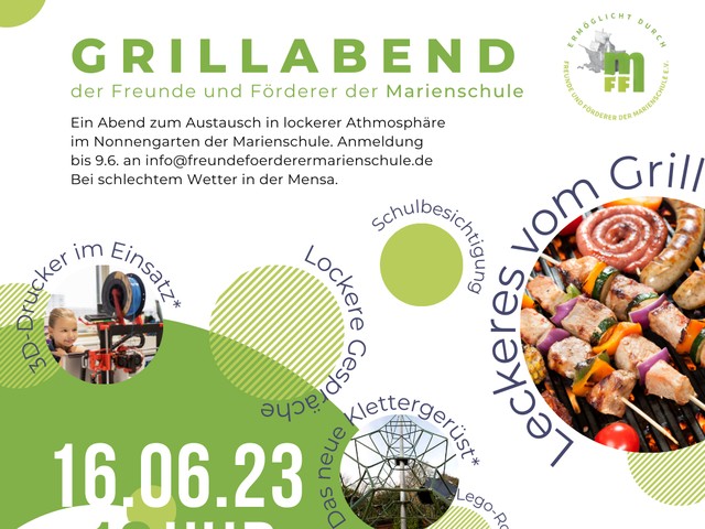 Grillabend des Fördervereins